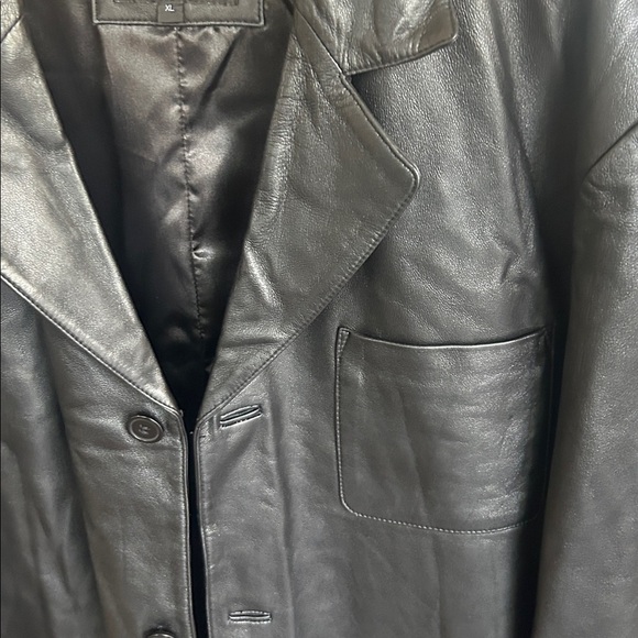 Horst Düsseldorf Men’s XL Leather Jacket Classic Black Coat - Picture 4 of 16